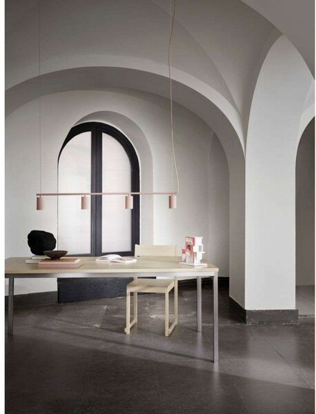 Lampada a sospensione Pholc, Rosa / Rosé, Sala da pranzo, Alluminio