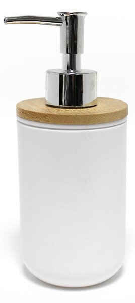 Dispenser per sapone bianco in plastica 91 ml Smart – douceur d'intérieur