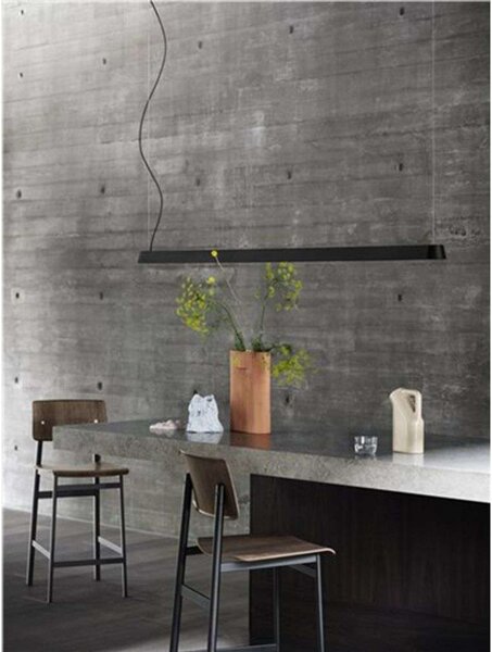 Lampada a sospensione Muuto, dimmerabile, Grigio, Sala da pranzo, Alluminio