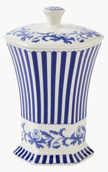 Vaso in porcellana con coperchio Steccato