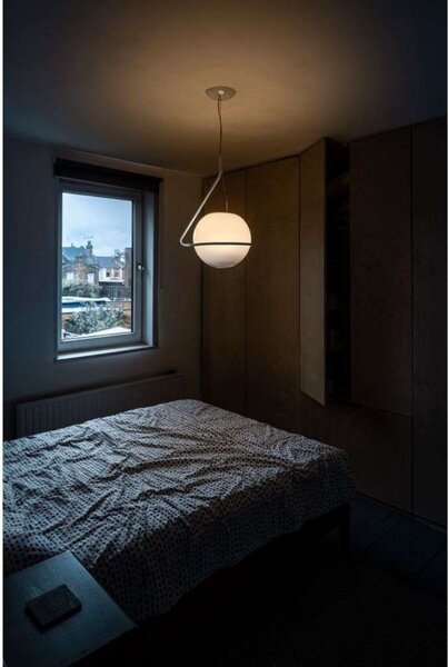 Lampada a sospensione Foscarini, Bianco, Sala da pranzo, Metallo