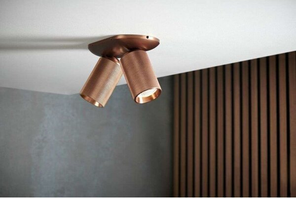 Plafoniera LIGHT-POINT, Marrone / Ruggine, Soggiorno, Alluminio