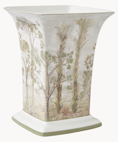 Vaso quadrato in porcellana Tall Trees