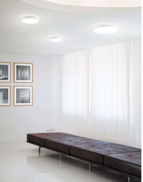 Plafoniera Serien Lighting, dimmerabile, Metallizzato, Soggiorno, Alluminio