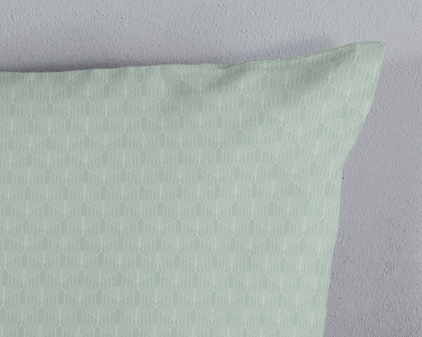 Biancheria da letto verde in flanella per letto singolo 140x200 cm Omaira – HIP