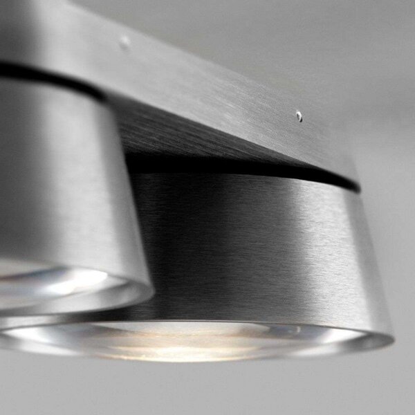 Plafoniera LIGHT-POINT, Metallizzato, Soggiorno, Alluminio