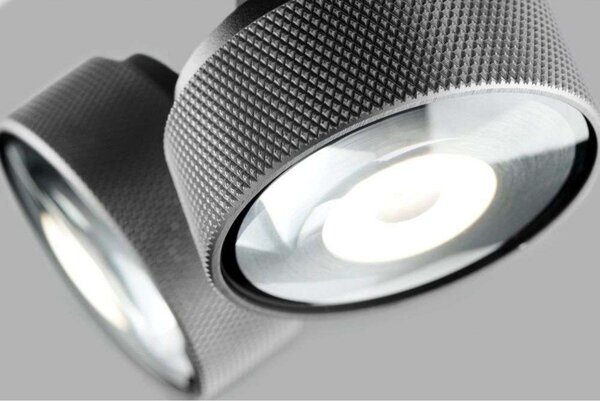 Plafoniera LIGHT-POINT, dimmerabile, Metallizzato, Soggiorno, Alluminio