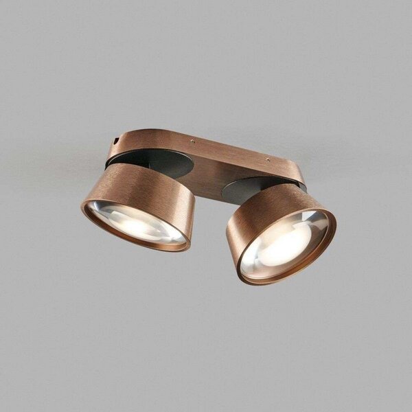 Plafoniera LIGHT-POINT, Bronzo / Ottone anticato, Soggiorno, Alluminio