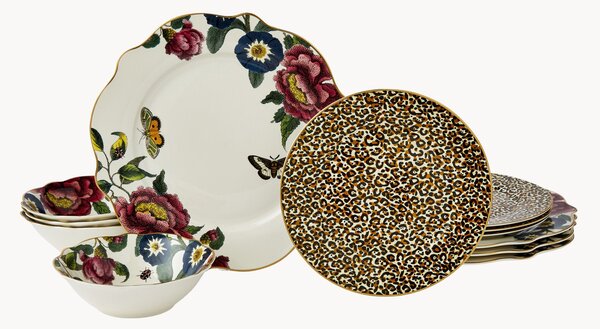 Servizio di piatti in Fine China Creatures of Curiosity, 12 pz
