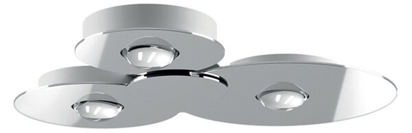 Plafoniera Lodes, dimmerabile, Metallizzato, Metallo