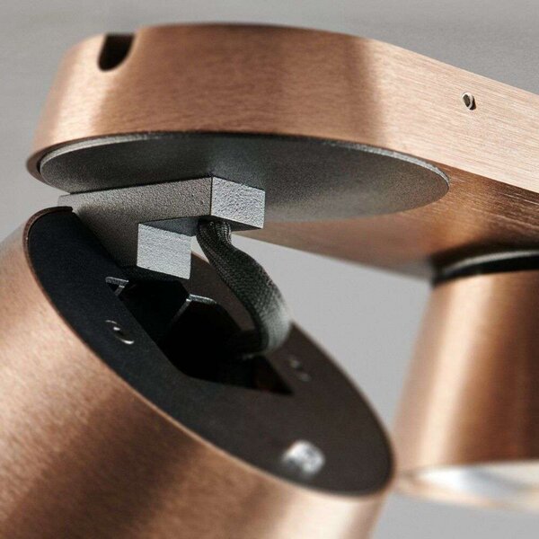 Plafoniera LIGHT-POINT, Bronzo / Ottone anticato, Soggiorno, Alluminio
