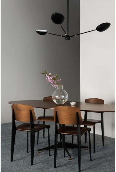 Plafoniera Watt & Veke, dimmerabile, Nero, Soggiorno, Metallo, Moderno