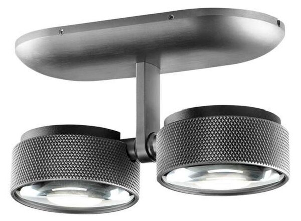 Plafoniera LIGHT-POINT, dimmerabile, Metallizzato, Soggiorno, Alluminio