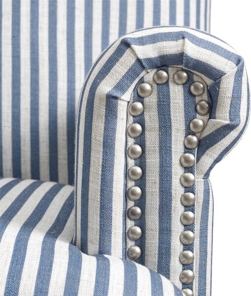 Poltrona in lino blu Jaya - Støraa