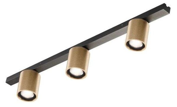 Plafoniera LIGHT-POINT, dimmerabile, Dorato / Ottone, Soggiorno, Alluminio