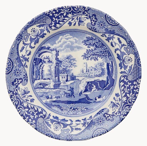 Set di 4 piatti da colazione Blue Italian