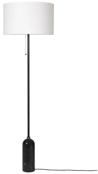 Lampada da terra GUBI, dimmerabile, Bianco, Soggiorno, Marmo