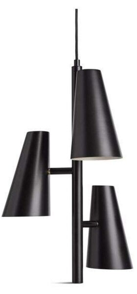 Lampada a sospensione Woud, Nero, Soggiorno, Metallo