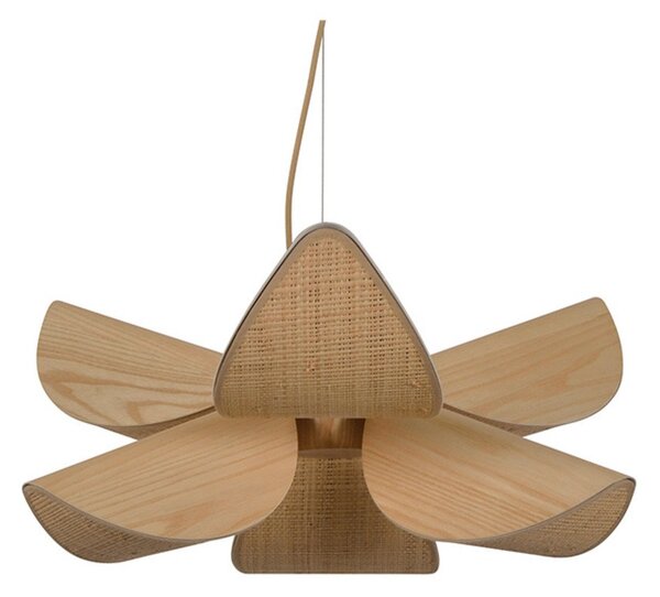 Lampada a sospensione Forestier, Lys, dimmerabile, Legno, Soggiorno, Altro, Design