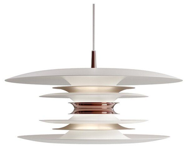 Lampada a sospensione Belid, dimmerabile, Bianco, Soggiorno, Metallo