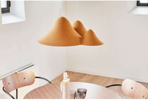 Lampada a sospensione LOOM DESIGN, dimmerabile, Giallo, Soggiorno, Alluminio