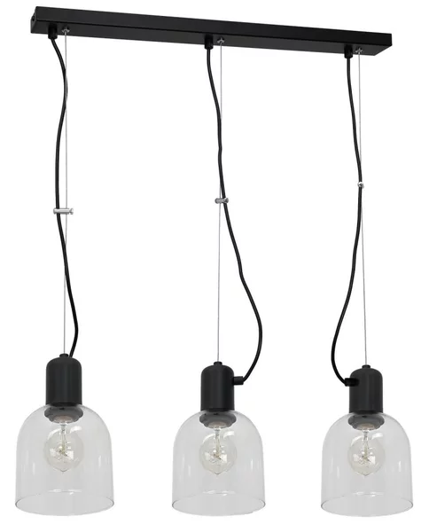Lampadario a sospensione con filo BANCO 3xE27/15W/230V