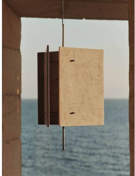 Lampada a sospensione ferm LIVING, Beige, Sala da pranzo, Pietra