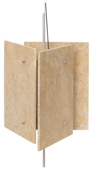 Lampada a sospensione ferm LIVING, Beige, Sala da pranzo, Pietra