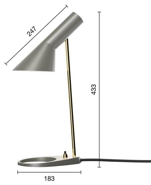 Lampade da tavolo Louis Poulsen, Grigio, Soggiorno, Metallo