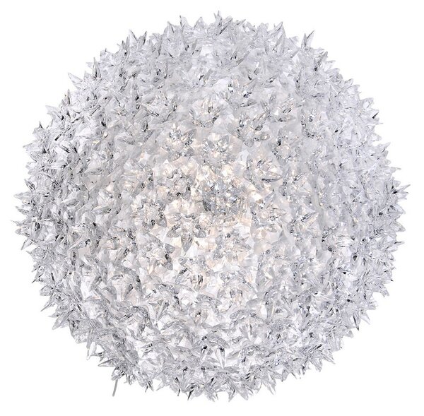 Plafoniera Kartell, Bloom C1, Trasparente, Soggiorno, Plastica, Design