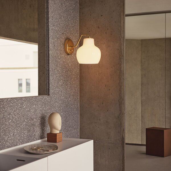 Applique da parete Louis Poulsen, VL Ring Crown, Dorato / Ottone, Soggiorno, Vetro, Design
