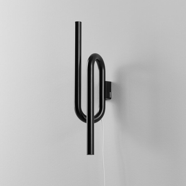 Applique da parete Foscarini, Tobia, Nero, Soggiorno, Metallo, Design