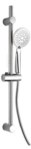 Set per doccia color argento opaco in plastica con doccetta 70 cm Hydro – douceur d'intérieur
