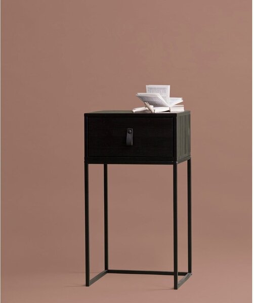 Comodino nero con cassetto Zola - WOOOD