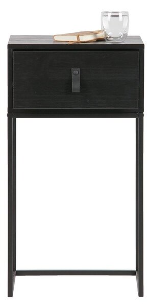 Comodino nero con cassetto Zola - WOOOD