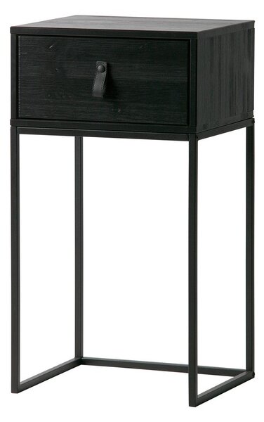 Comodino nero con cassetto Zola - WOOOD