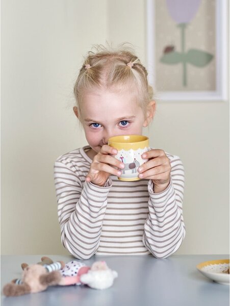 Tazza per bambini gialla e color crema in gres 150 ml Celebrate – Bloomingville Mini