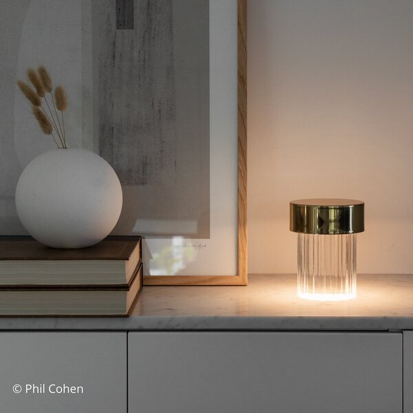 Lampade da tavolo FLOS, Last Order, dimmerabile, Dorato / Ottone, Soggiorno, Vetro, Design