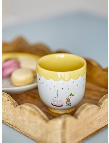 Tazza per bambini gialla e color crema in gres 150 ml Celebrate – Bloomingville Mini