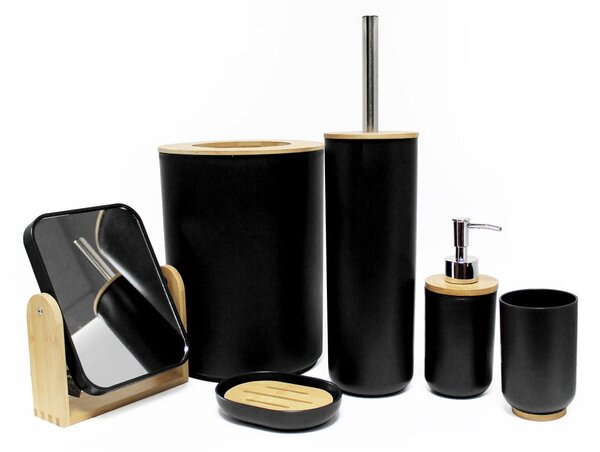Portasaponetta nero in plastica Smart – douceur d'intérieur