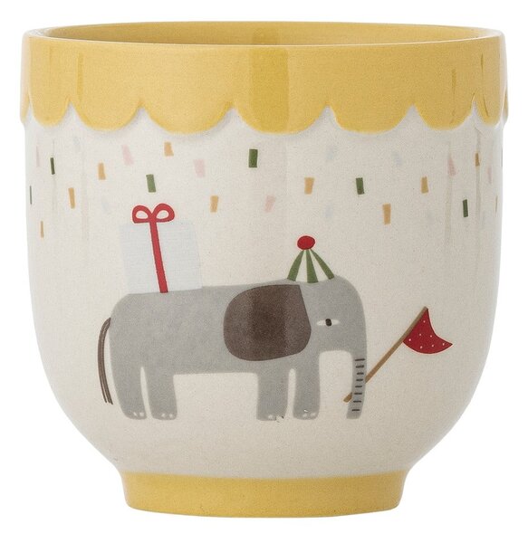 Tazza per bambini gialla e color crema in gres 150 ml Celebrate – Bloomingville Mini