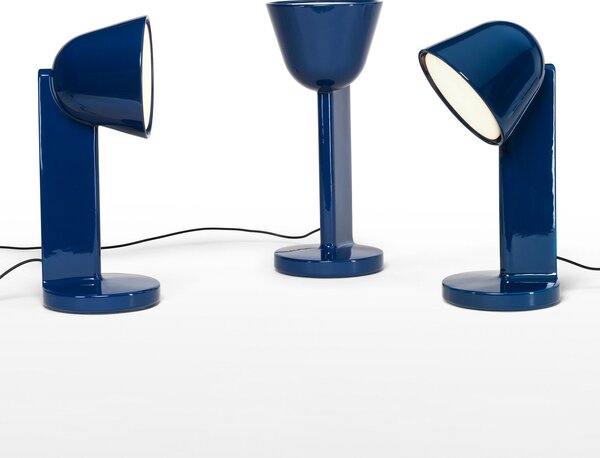 Lampade da tavolo FLOS, Céramique Down, dimmerabile, Blu, Soggiorno, Ceramica, Design