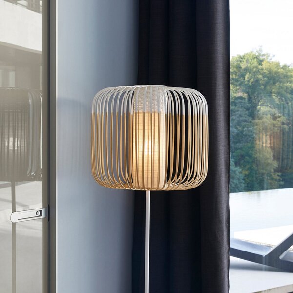 Lampada da terra Forestier, Bamboo Light, Bianco, Soggiorno, Bambù, Design