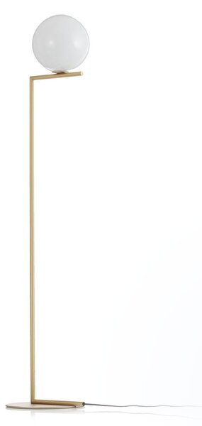 Lampada da terra FLOS, IC F1, dimmerabile, Dorato / Ottone, Soggiorno, Metallo, Design