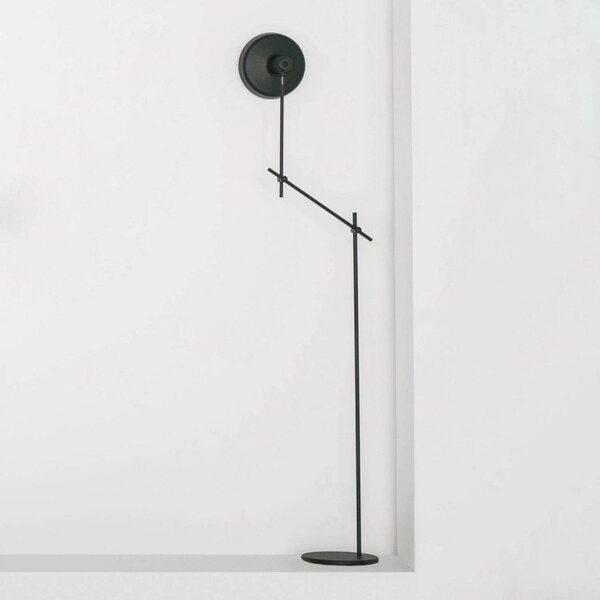 Lampada da terra GRUPA, Arigato, Nero, Studio / Ufficio, Metallo