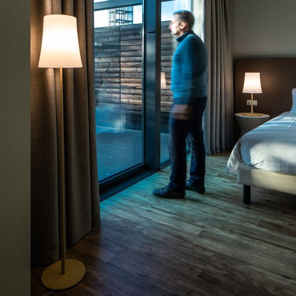 Lampada da terra Foscarini, Birdie Easy, Beige, Soggiorno, Metallo, Design