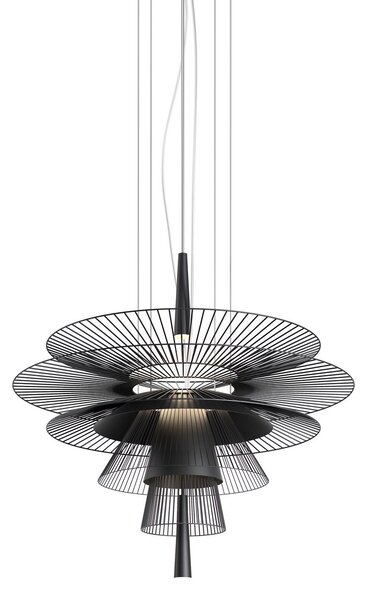 Lampada a sospensione Forestier, Gravity 1, Nero, Cucina, Metallo, Design