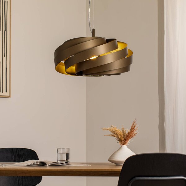 Lampada a sospensione Vento Euluna, dimmerabile, Marrone / Ruggine, Soggiorno / Sala da pranzo, Metallo, Moderno, Lampada a sospensione