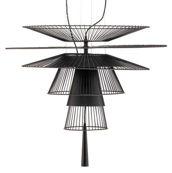 Lampada a sospensione Forestier, Gravity 1, Nero, Cucina, Metallo, Design