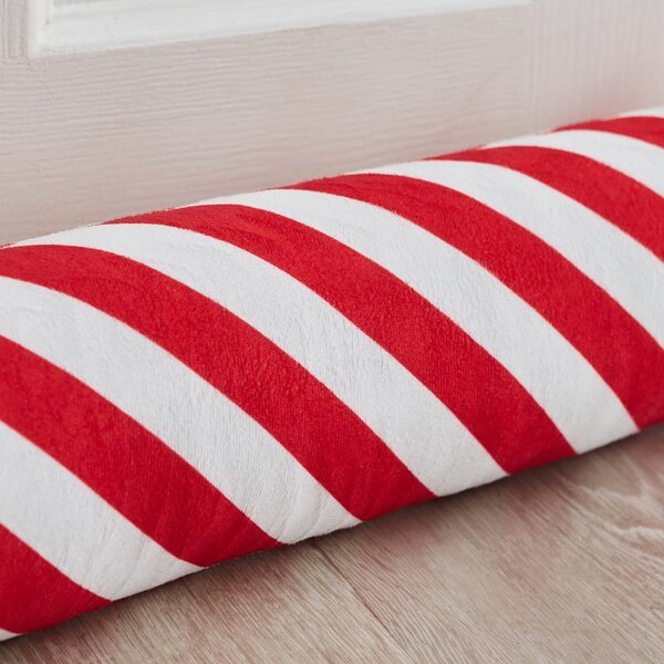 Paraspifferi per porta rosso e bianco 20x90 cm Candy Cane – Catherine Lansfield